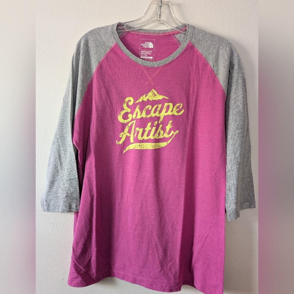 The North Face Escape Artist Pink Raglan Shirt XL